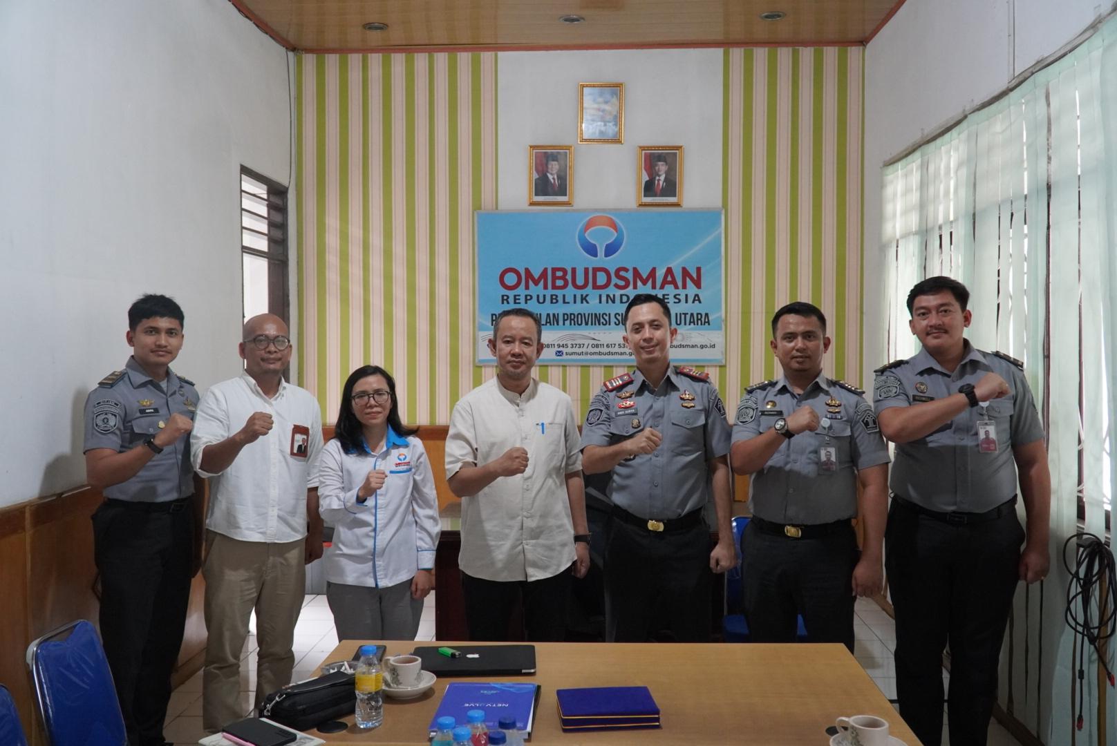 Karutan Kelaas I Medan Lakukan Audiensi Dengan Ombudsman RI Perwakilan Sumut