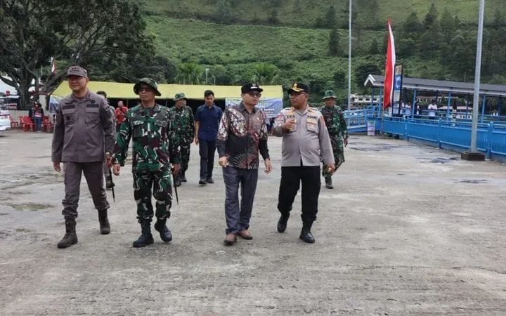 Polres Tanah Karo Turut Ambil Bagian Dalam Apel Gelar Pasukan Pembersihan Danau Toba