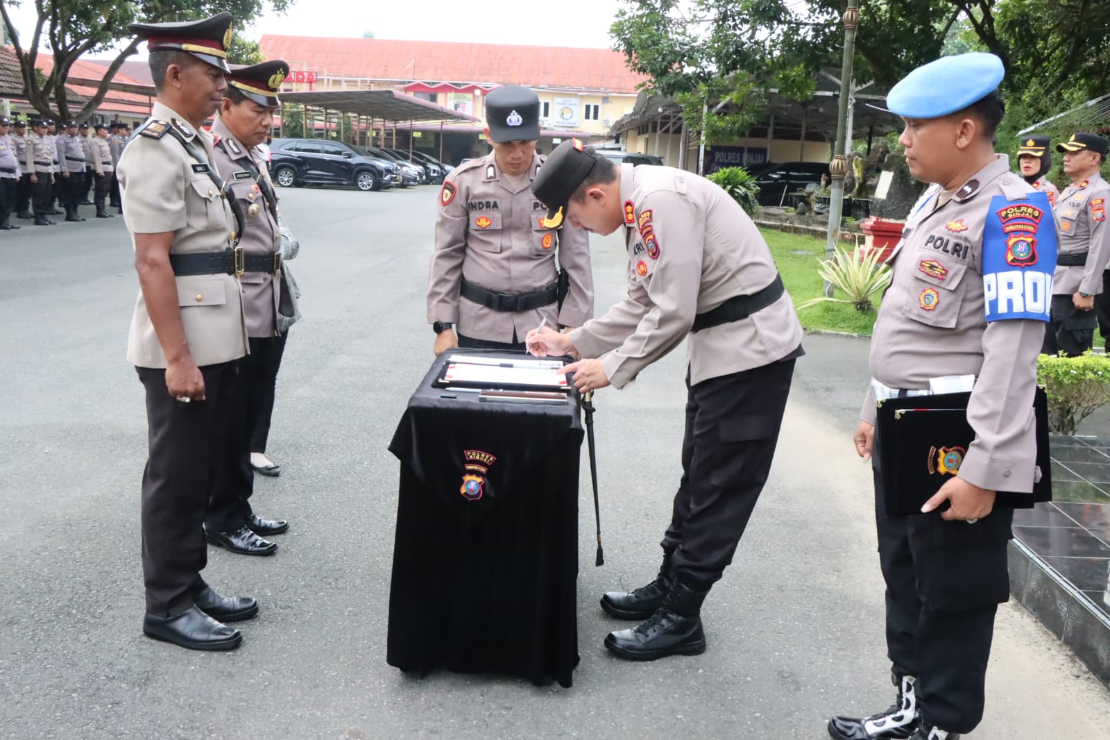 Kapolres Binjai Serah Terimakan Jabatan Pejabat Utama Polres Binjai