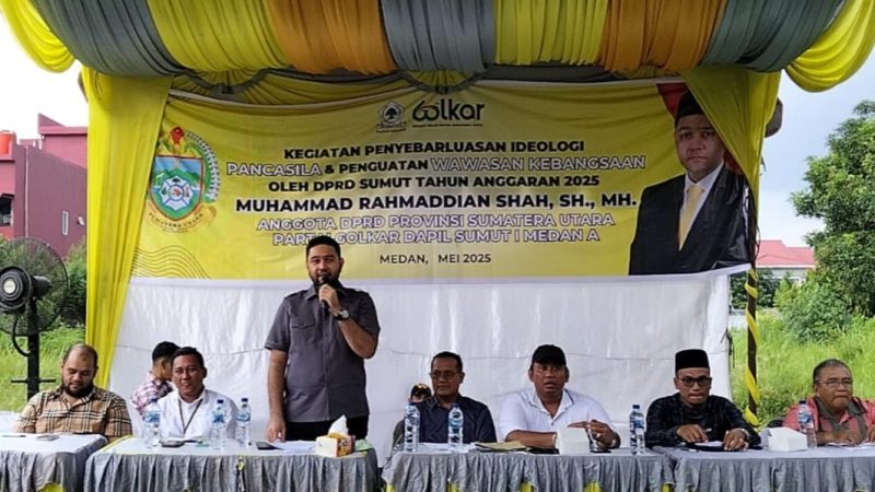 DPRD Sumut Melaksanakan Sosialisasi Dengan Tema Ideologi Pancasila Dan Wawasan Kebangsaan 