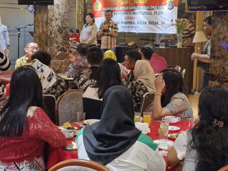 Suasana Kehangatan Selimuti Acara Pisah Sambut Kapolsek Medan Timur di Hotel Grand Sakura