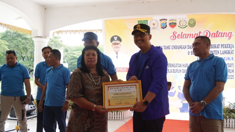 Olahraga, Kebersamaan, dan Apresiasi: Semangat May Day 2025 di Langkat