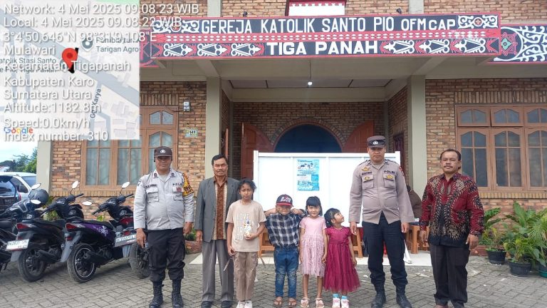 Polsek Tigapanah Intensifkan Kegiatan Pemolisian Masyarakat Melalui Program Minggu Kasih