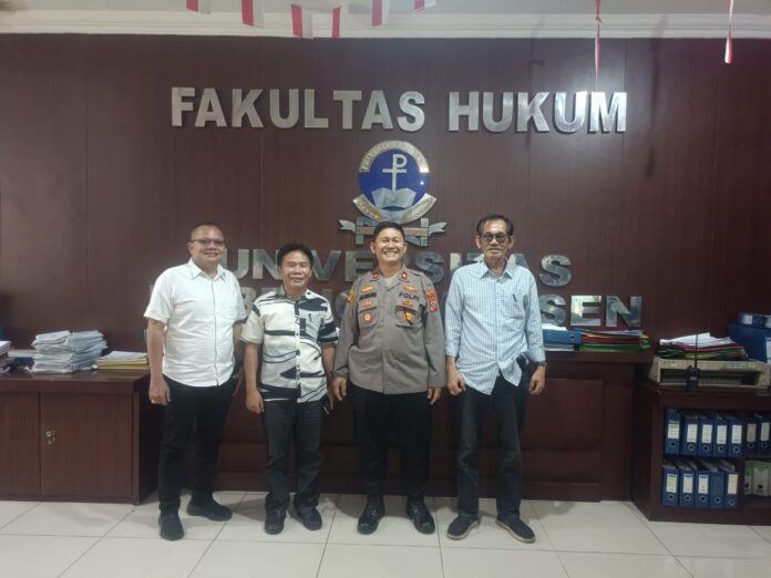 Kapolsek Medan Timur Silaturahmi ke Universitas HKBP Nomensen