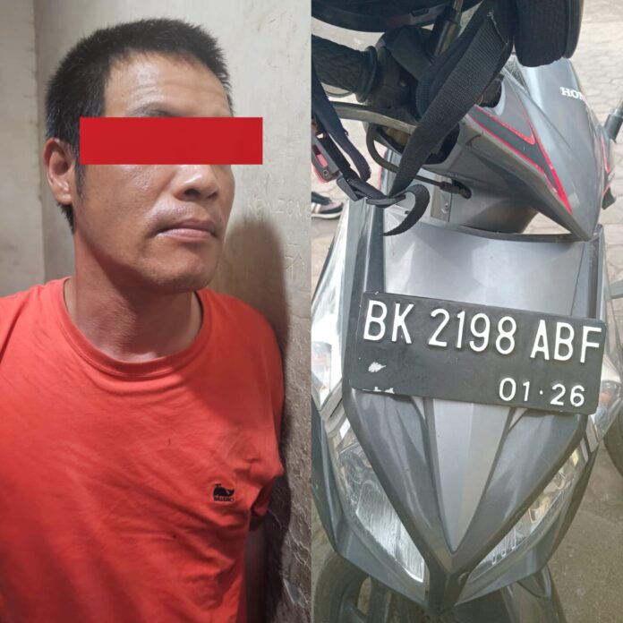 Polsek Medan Baru Tangkap Pelaku Curanmor Milik Karyawan Klinik Getaa