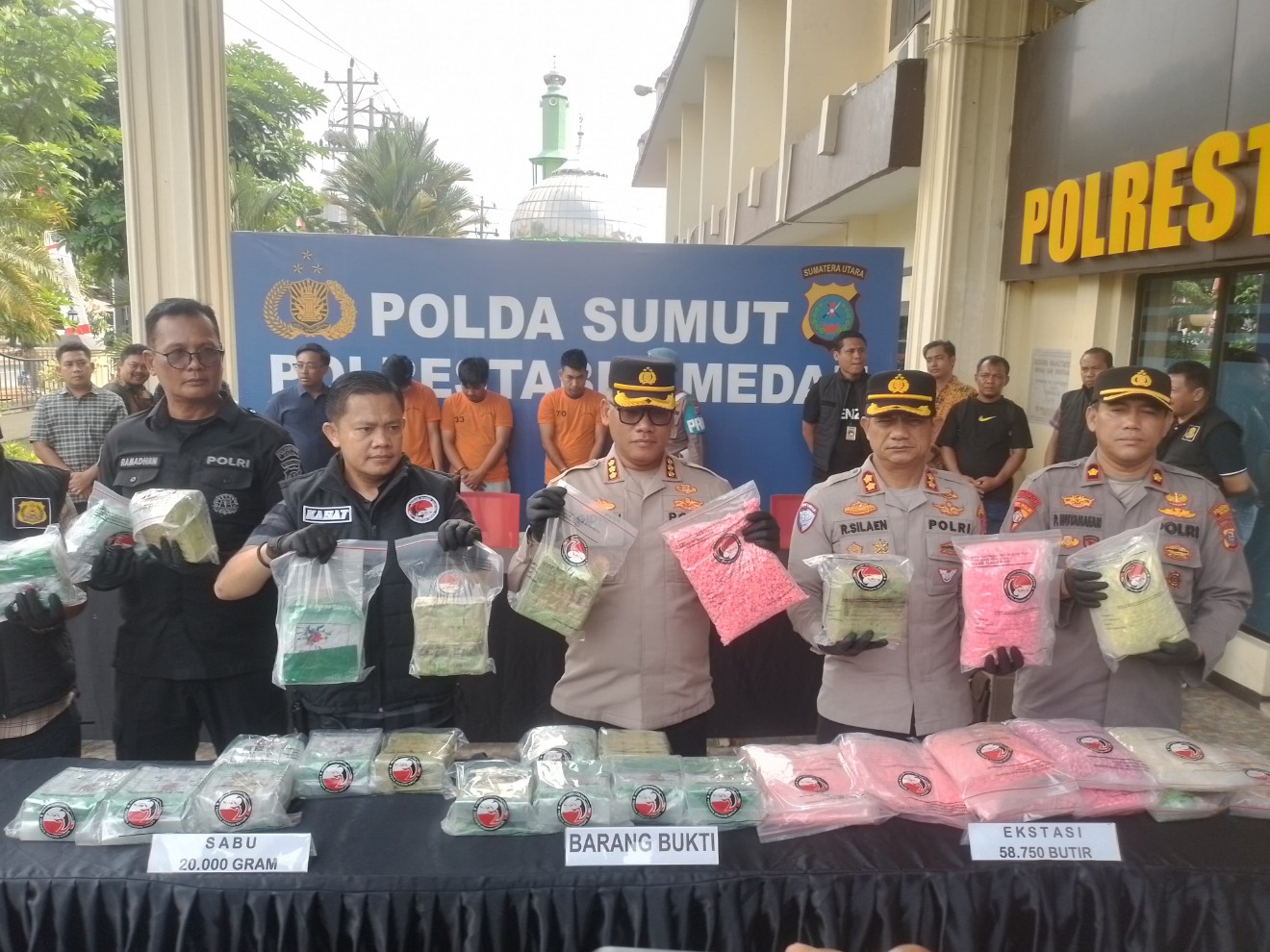 Polrestabes Medan Berhasil Ungkap 2 Kasus Peredaran Narkotika Jaringan Malaysia
