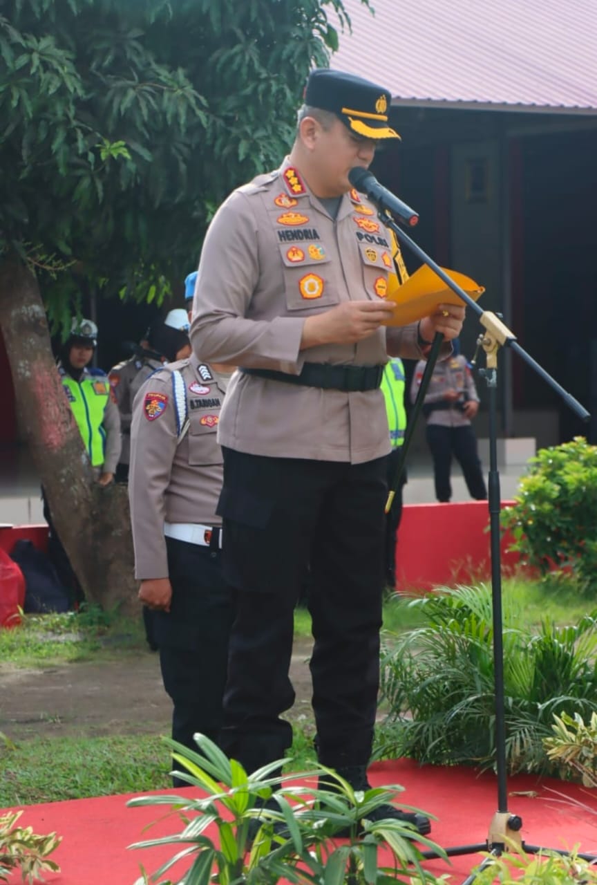 Polresta Deli Serdang Laksanakan Apel Gelar Pasukan Operasi Patuh Toba 2025