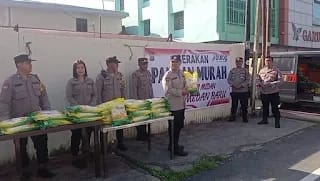 Polsek Medan Baru Gelar Pangan Murah Sambut HUT RI ke 80 Tahun