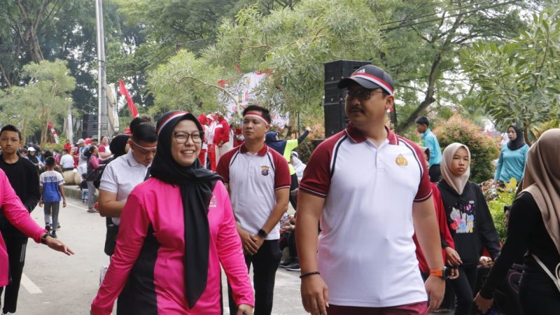 Semarak Kemerdekaan HUT RI ke 80, Polres Langkat Gelar Olahraga Bersama Forkopimda dan Masyarakat