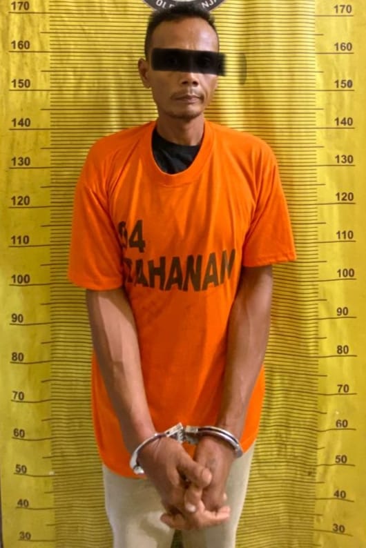 Dikibuskan Masyarakat Seorang Bandar Narkoba Di Ciduk Polres Binjai