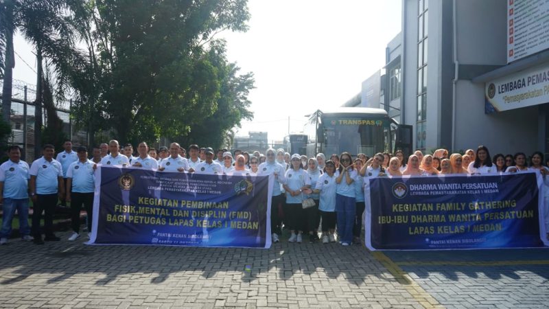 Lapas Medan Gelar Pelatihan Fisik, Mental, dan Disiplin (FMD) di Alam Terbuka, Perkuat Solidaritas dan Ketangguhan Petugas