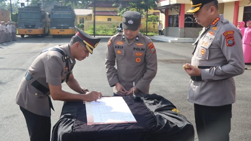 Kapolresta Deli Serdang Pimpin Sertijab Kabag Ops dan Kasat Lantas