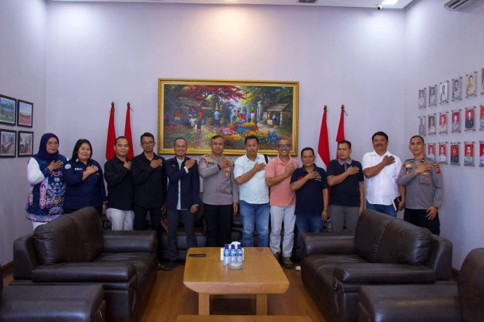 AKBP Revi Nurvelani Sambut Silaturahmi Pengurus PWI Kabupaten Asahan