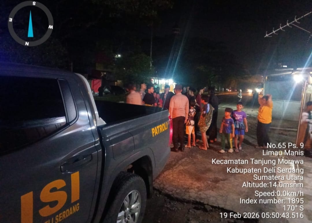 Polresta Deli Serdang dan Jajaran Gelar Patroli Menyapa Subuh Selama Ramadhan 1447 H