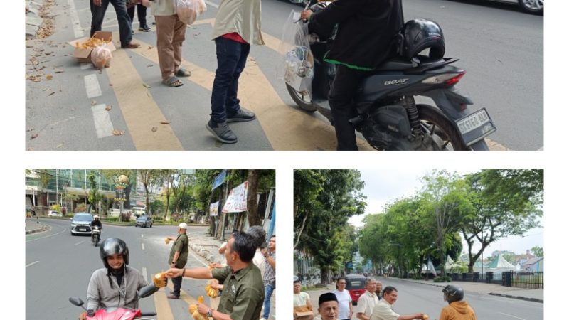 Wartawan DPRD Medan Berbagi Takjil di Bulan Ramadan, Wujud Kepedulian kepada Masyarakat