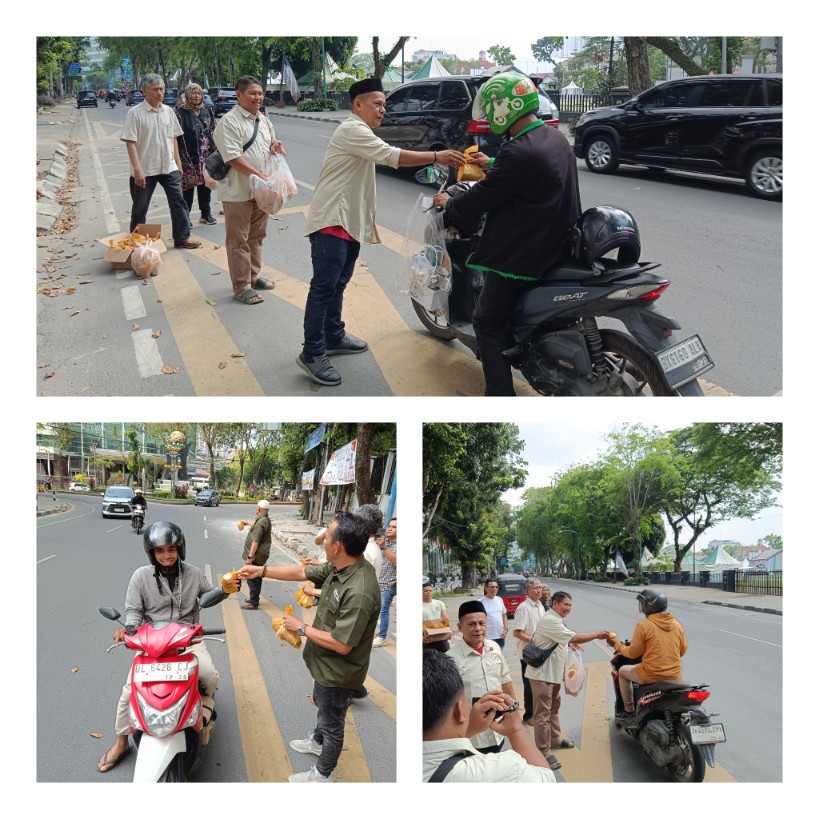 Wartawan DPRD Medan Berbagi Takjil di Bulan Ramadan, Wujud Kepedulian kepada Masyarakat