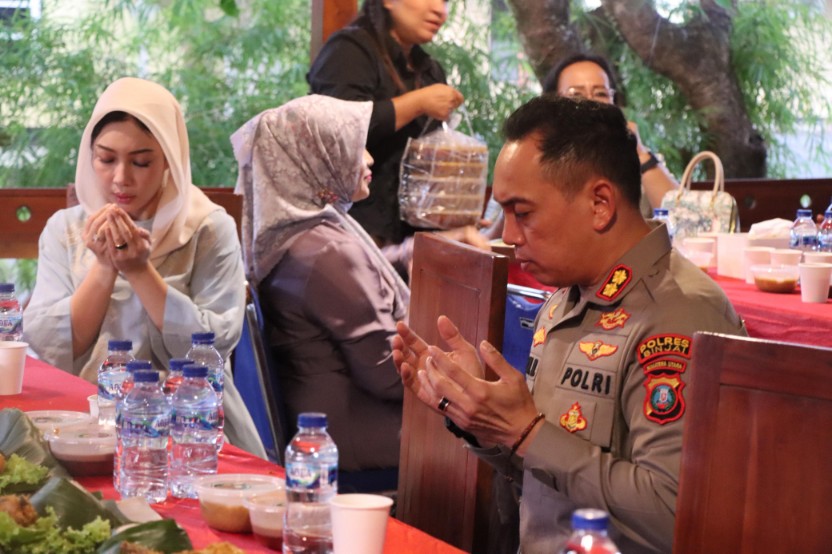 Kapolres Binjai Buka Puasa Bersama Pejabat Utama, Jelang Pergeseran Pasukan Ops Ketupat Toba 2026