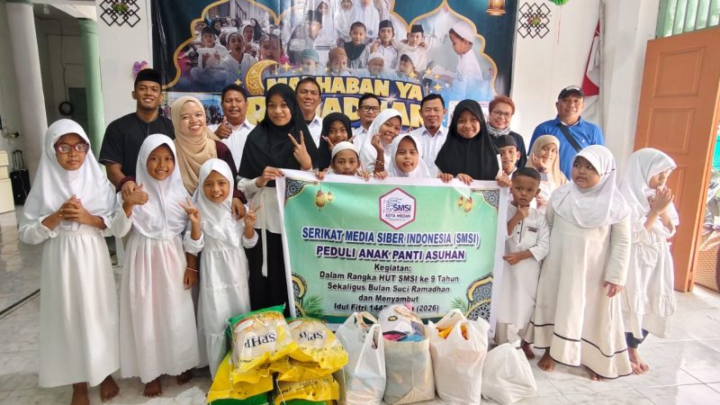 Hangatnya Ramadhan, SMSI Kota Medan Berbagi Kasih dengan Anak Yatim dan Dhuafa