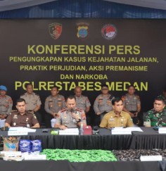 Polrestabes Medan Berhasil Ungkap 250 Kasus Kejahatan, 19 Tersangka Dihadiahi Timah Panas