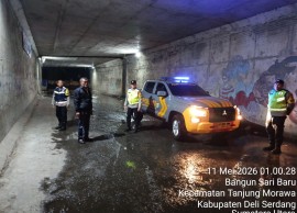Patroli Blue Light Polresta Deli Serdang Sisir Jalur Rawan Kriminalitas