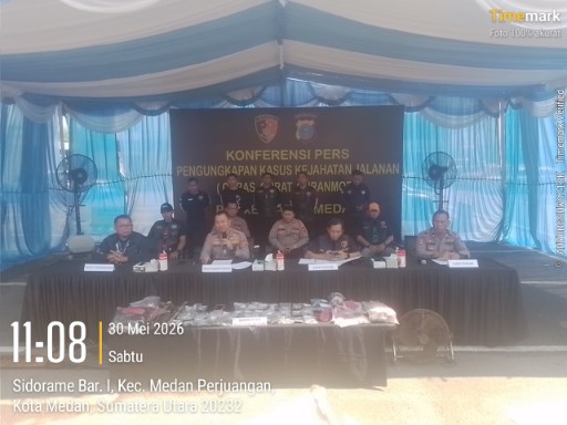 Polrestabes Medan Berhasil Ungkap 123 Kasus Kejahatan Jalanan Dalam 36 Hari