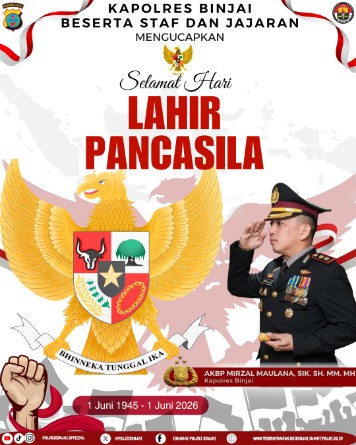 Polres Binjai Memperingati Hari Lahir Pancasila Tahun 2026