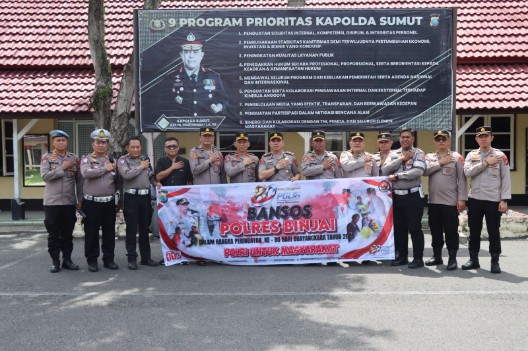 Polres Binjai Tebar Kepedulian Sosial Menyambut Hari Bhayangkara ke-80, Wujud Nyata Polri Humanis dan Hadir untuk Masyarakat