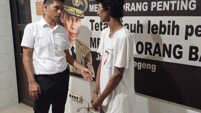 Polsek Medan Kota Ringkus Maling Tangga Besi di Kelurahan Aur