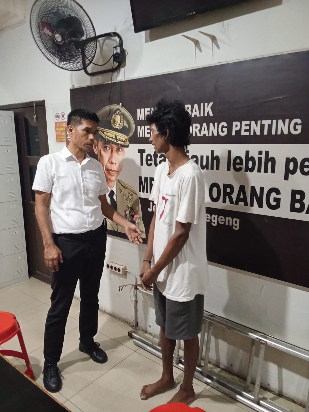 Polsek Medan Kota Ringkus Maling Tangga Besi di Kelurahan Aur