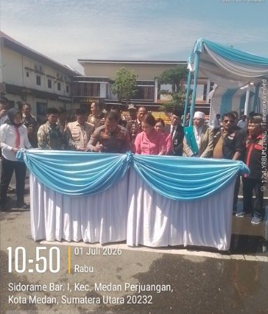 HUT Bhayangkara ke-80, Polrestabes Medan Syukuran Kenaikan Pangkat 174 Personel dan Resmikan 4 Fasilitas Baru
