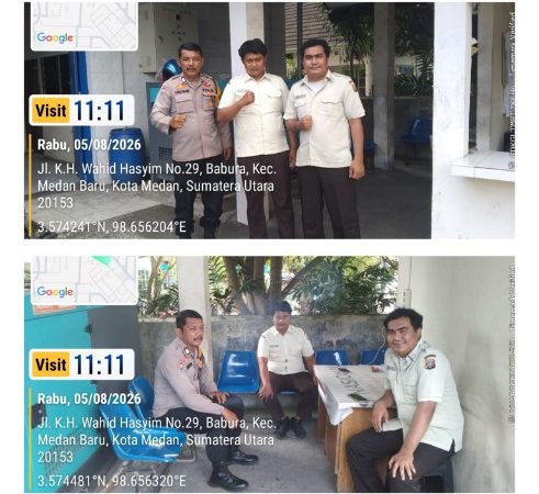 Bhabinkamtibmas Polsek Medan Baru Sambangi Kantor Perikanan Sumut, Tekankan Keamanan dan Cegah Curanmor