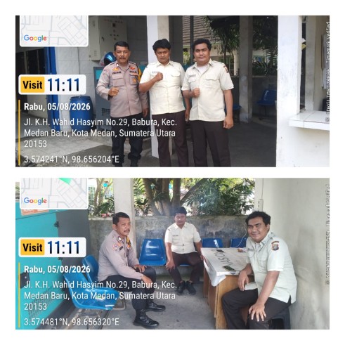 Bhabinkamtibmas Polsek Medan Baru Sambangi Kantor Perikanan Sumut, Tekankan Keamanan dan Cegah Curanmor