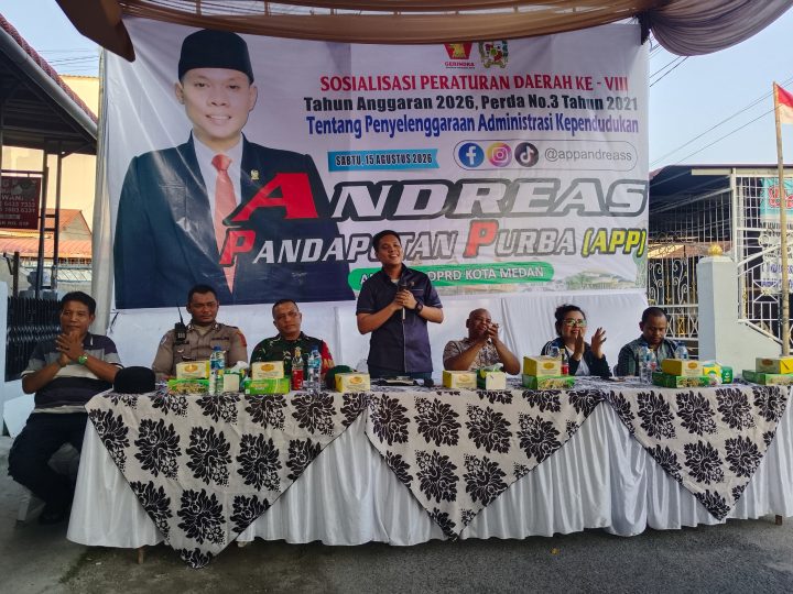 Gelar Sosper Tentang Adminduk, Andreas Pandapotan Purba Dorong Masyarakat Lengkapi Data Kependudukan