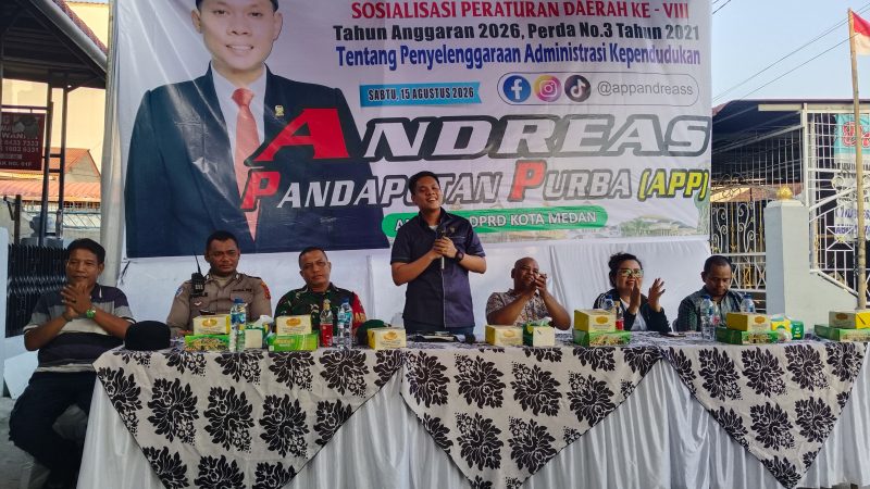 Gelar Sosper Tentang Adminduk, Andreas Pandapotan Purba Dorong Masyarakat Lengkapi Data Kependudukan