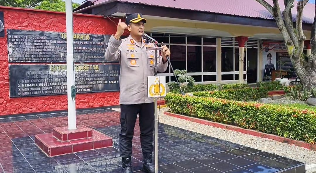 Kapolres Binjai Cek Langsung Kesiapsiagaan Pleton Dalmas