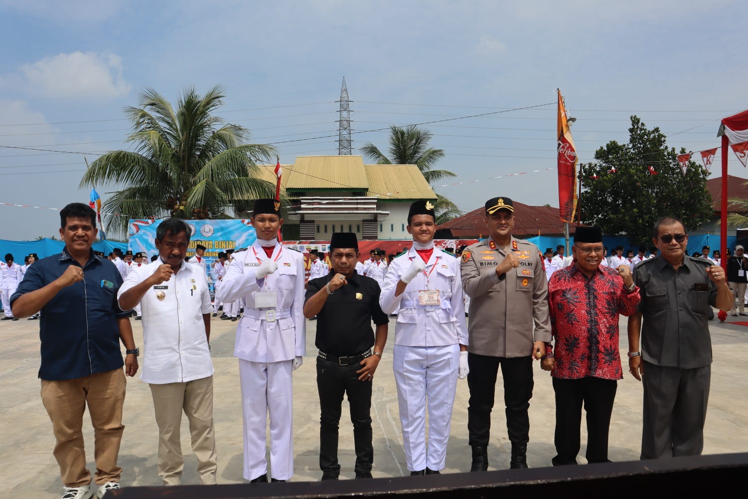 Kapolres Binjai Dukung Generasi Muda Melalui Pembukaan Aksadaya Perlombaan Pengibaran Bendera dan Vapor