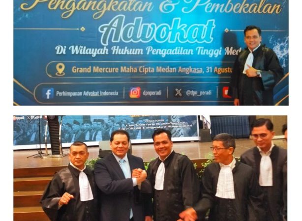 Pringadi Tampubolon, S.H. Resmi Mengucapkan Sumpah Advokat PERADI di Pengadilan Tinggi Medan