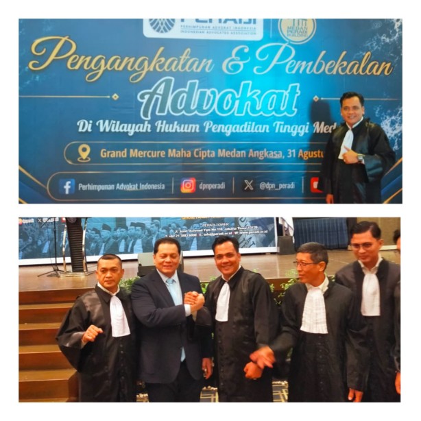 Pringadi Tampubolon, S.H. Resmi Mengucapkan Sumpah Advokat PERADI di Pengadilan Tinggi Medan