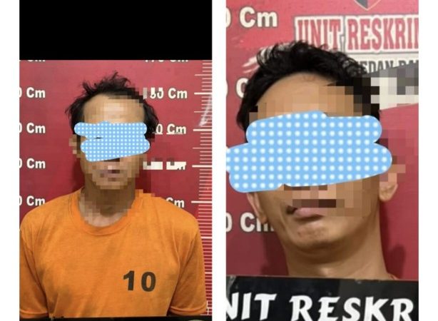 Bongkar Rumah Kosong di Medan Petisah, Dua Pria Diciduk Polsek Medan Baru