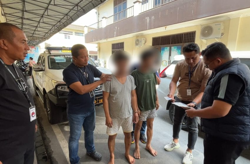 Aksi “Spiderman” 2 Bandar Sabu di Jalan Bilal Gagal, Diringkus Satresnarkoba Polrestabes Medan