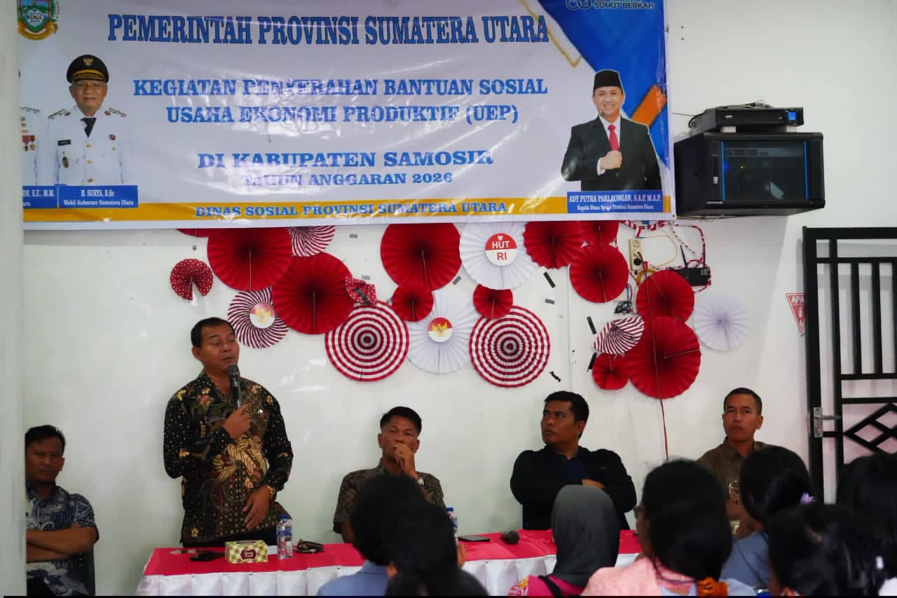 Samosir Dapat Bantuan UEP Terbanyak se-Sumut, 92 Warga Terima Bantuan Usaha