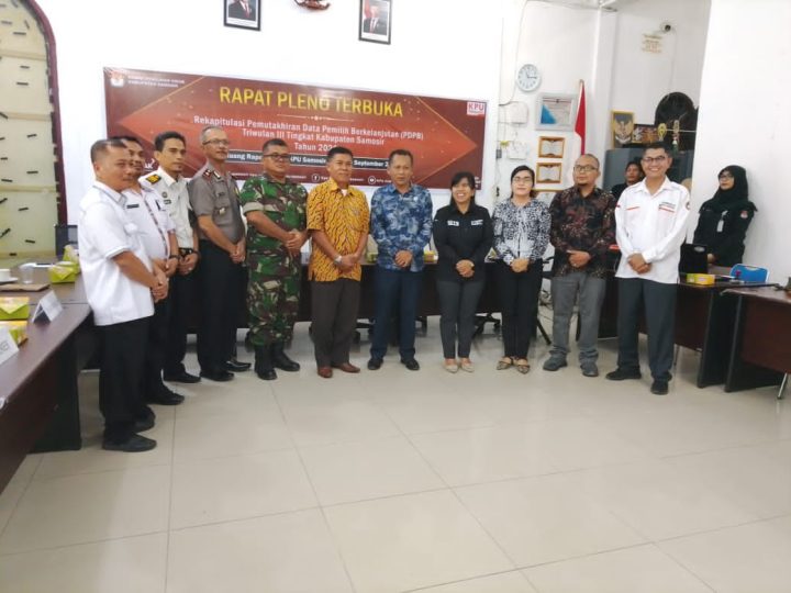 KPU Samosir Tetapkan DPB Triwulan III 2026 Sebanyak 105.922 Pemilih