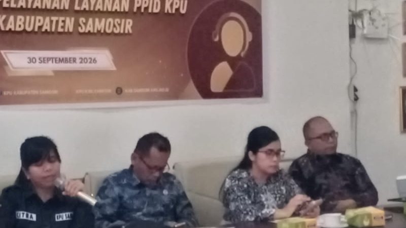 KPU Samosir Gelar Forum Komunikasi Publik Standar Pelayanan PPID