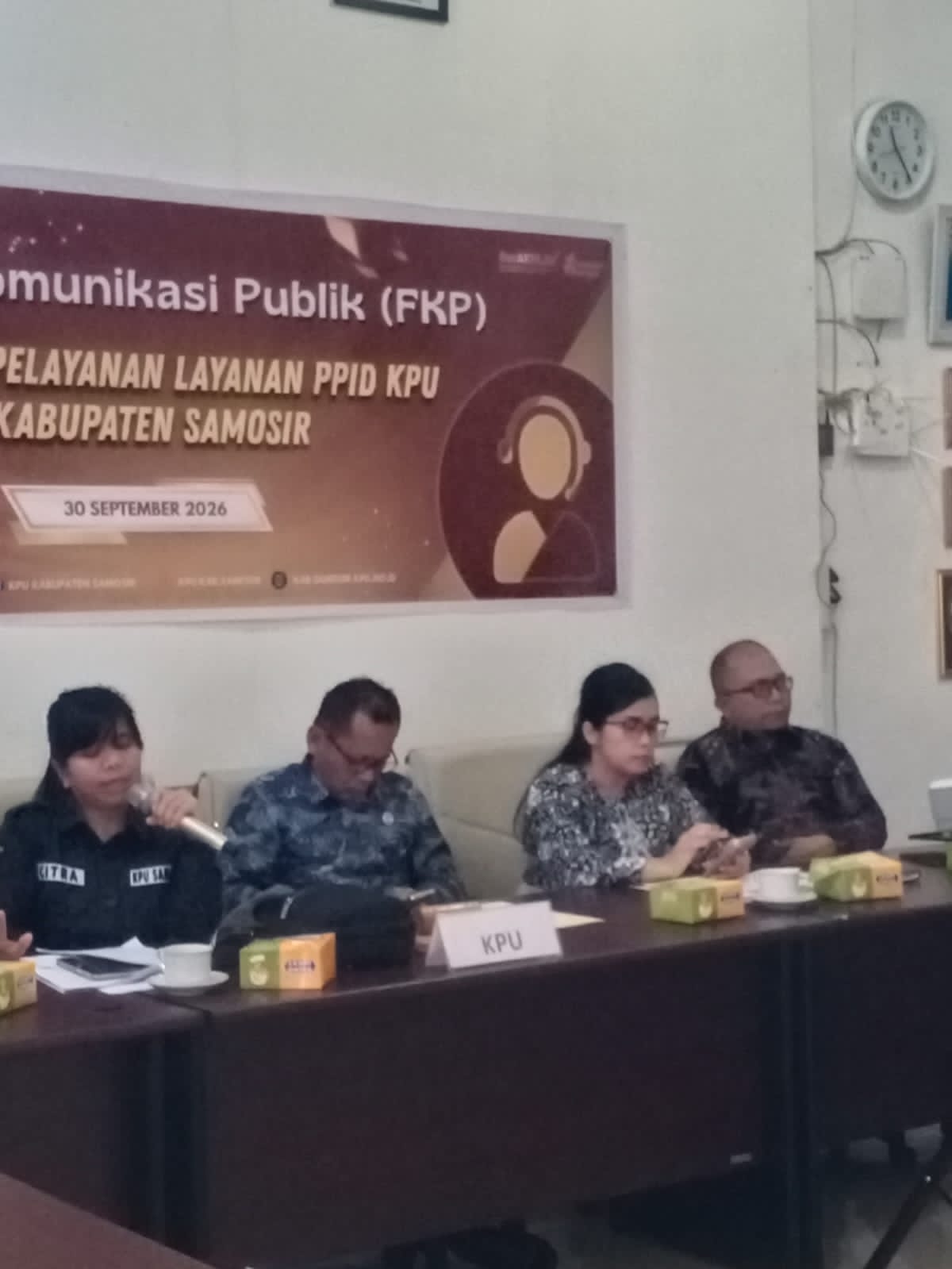KPU Samosir Gelar Forum Komunikasi Publik Standar Pelayanan PPID