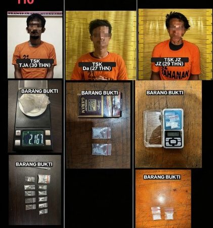 Kapolres Binjai Tegaskan Komitmen Berantas Narkoba, Tiga Pengedar Diamankan dengan 6,82 Gram Sabu