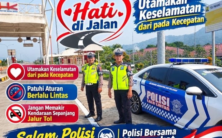 Ditlantas Polda Sumbar Ingatkan Pengguna Jalan Tol Tentang Keselamatan Nomor Satu Kecepatan Bukan Segalanya