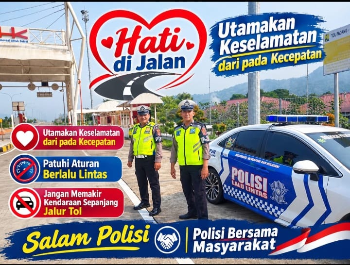 Ditlantas Polda Sumbar Ingatkan Pengguna Jalan Tol Tentang Keselamatan Nomor Satu Kecepatan Bukan Segalanya