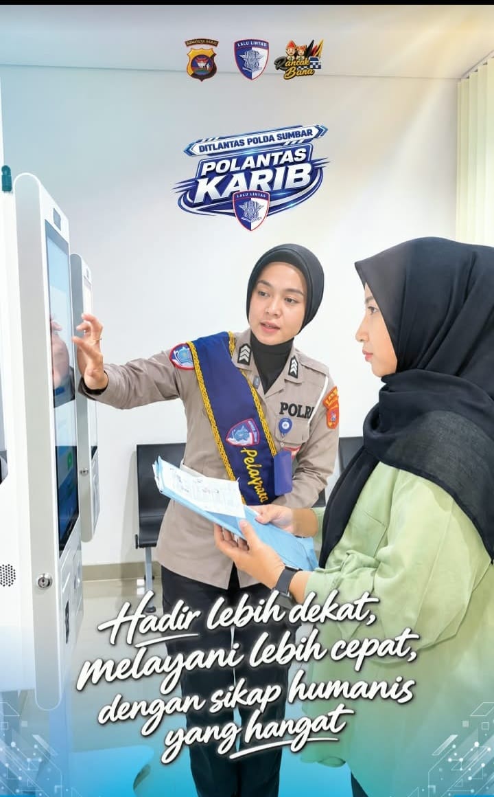 Ditlantas Polda Sumbar Berikan Pelayanan Humanis Dalam Program Polantas Karib