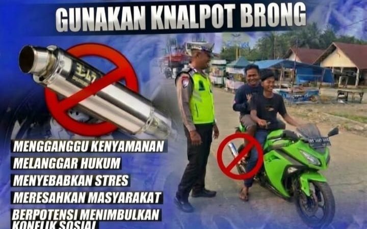 Ditlantas Polda Sumbar Tegaskan Pengendara Untuk Stop Gunakan Knalpot Brong