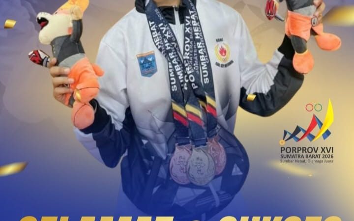 Polwan Ditlantas Polda Sumbar Borong 3 Medali di PORPROV XVI Sumbar 2026